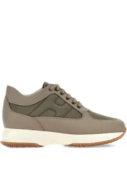 Hogan: Коричневые кроссовки  Interactive sneakers