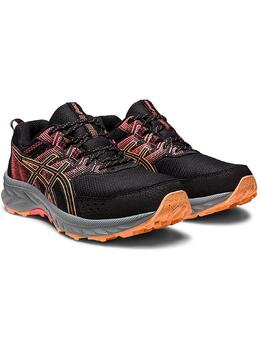 Asics: Чёрные кроссовки 