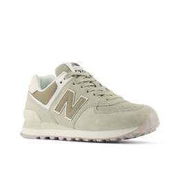 New Balance: Зелёные кроссовки 