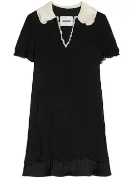 Jil Sander: Платье с оборками 