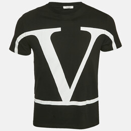 Valentino: Чёрная футболка 