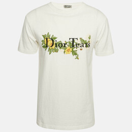 Dior: Белая футболка 