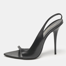 Saint Laurent Paris: Чёрные сандалии 