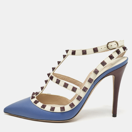Valentino: Голубые туфли  Rockstud