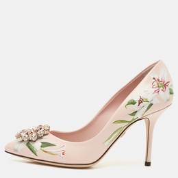 Dolce & Gabbana: Розовые туфли  Crystal