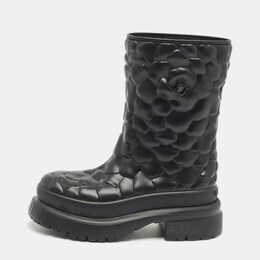 Valentino: Чёрные ботинки  Atelier 03 Rose Edition