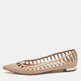 Aquazzura: Бежевые балетки  Le Parisien