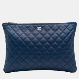 Chanel: Синий клатч 
