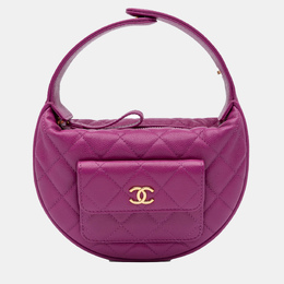 Chanel: Фиолетовая сумка 