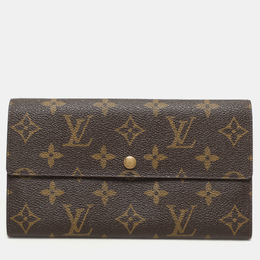 Louis Vuitton: Коричневый кошелёк 