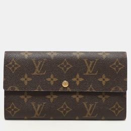 Louis Vuitton: Коричневый кошелёк 
