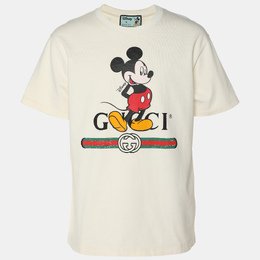 Gucci: Хлопковая футболка  Disney