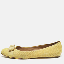 Salvatore Ferragamo: Жёлтые балетки  Varina
