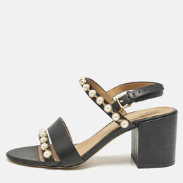 Tory Burch: Чёрные сандалии 