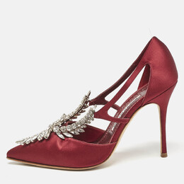 Manolo Blahnik: Бордовые туфли 
