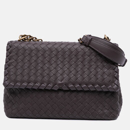 Bottega Veneta: Коричневая сумка  Intrecciato