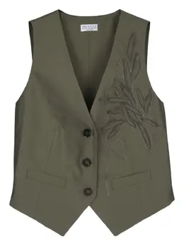Brunello Cucinelli: Зелёный жилет 