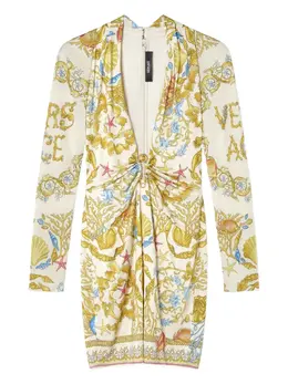 Versace: Короткое платье  Barocco