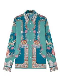 Versace: Хлопковая рубашка 