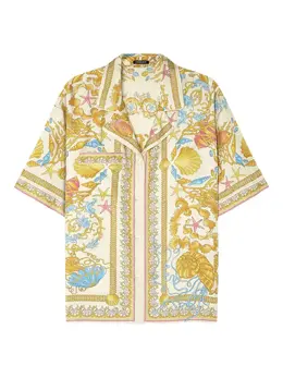 Versace: Рубашка  Barocco на пуговицах