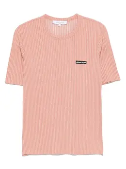 Maison Kitsuné: Розовая футболка 