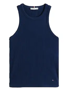 Tommy Hilfiger: Синий топ 