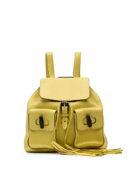 Gucci Pre-Owned: Жёлтый рюкзак 