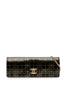 CHANEL Pre-Owned: Чёрный клатч 