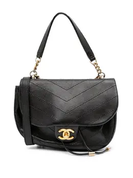 CHANEL Pre-Owned: Чёрная сумка 