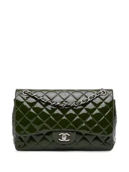 CHANEL Pre-Owned: Зелёная сумка 