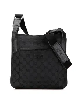 Gucci Pre-Owned: Чёрная сумка через плечо 