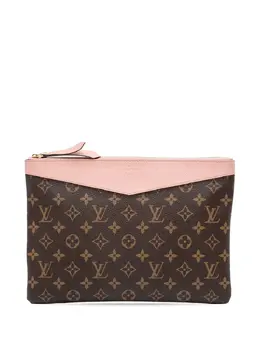 Louis Vuitton Pre-Owned: Коричневый клатч 
