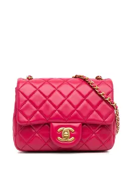 CHANEL Pre-Owned: Розовая сумка через плечо 