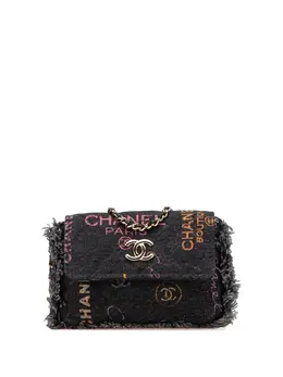 CHANEL Pre-Owned: Чёрный клатч 