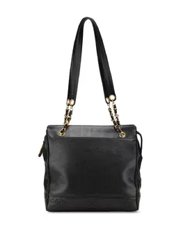 CHANEL Pre-Owned: Чёрная сумка-шоппер 