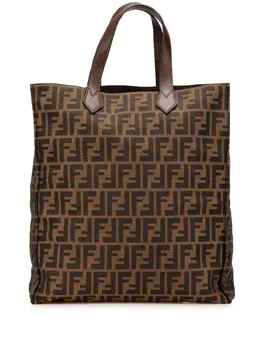Fendi Pre-Owned: Коричневая сумка-шоппер 