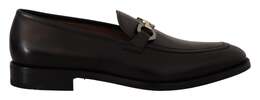 Salvatore Ferragamo: Чёрные туфли  Gancio