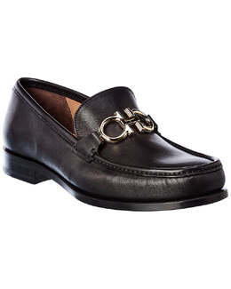 Salvatore Ferragamo: Чёрные мокасины  Gancini