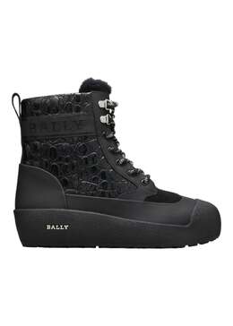 Bally: Чёрные ботинки 