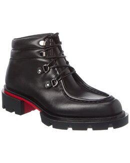 Christian Louboutin: Чёрные ботинки 