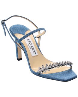 JIMMY CHOO: Синие сандалии 