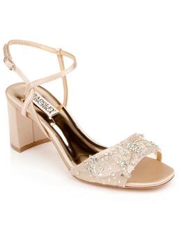 Badgley Mischka: Бежевые туфли 