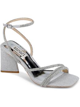 Badgley Mischka: Серебристые туфли 