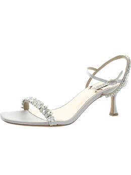 Badgley Mischka: Атласные сандалии 