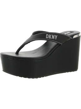 DKNY: Чёрные босоножки 
