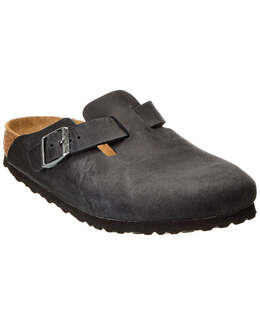 Birkenstock: Чёрные сабо  Boston