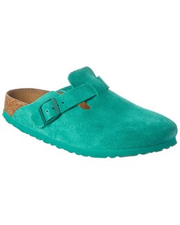 Birkenstock: Зелёные сабо  Boston