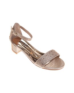 Badgley Mischka: Золотые сандалии 