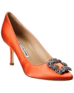 Manolo Blahnik: Оранжевые туфли  Hangisi 70