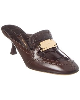 Salvatore Ferragamo: Коричневые сабо  Vara
